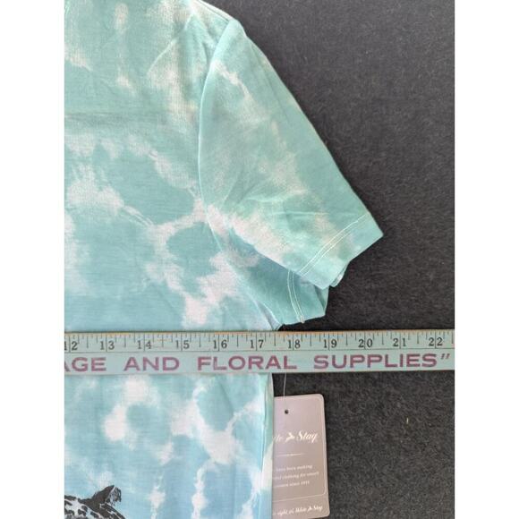 Women's V Neck Top Tee SZ S Cheeta Print Sublimation, , by White Stag,NWT . - Picture 6 of 8